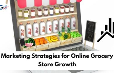 Online grocery store showcasing effective marketing strategies to attract and retain customers.